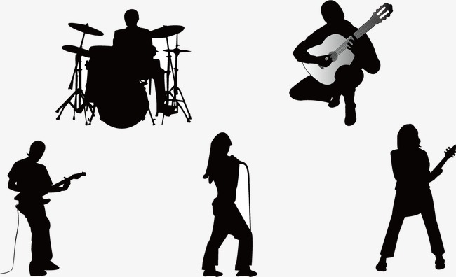 650x396 Band, Sketch, Black And White Png And Vector For Free Download
