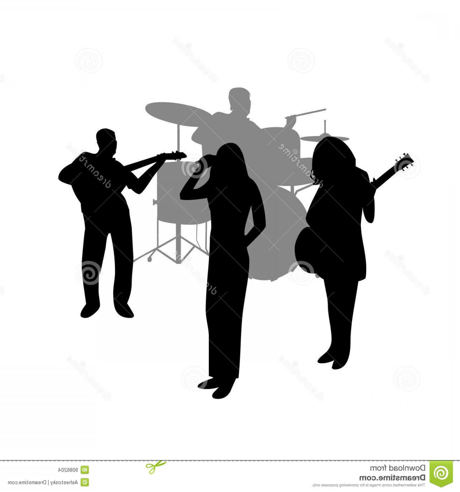 1560x1668 Stock Images Rock Band Vector Silhouette Image Shopatcloth