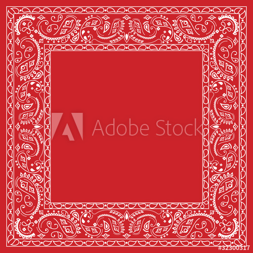 500x500 Red Bandana Design
