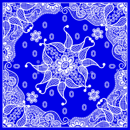 439x440 Vector Bandana Design Stock Vector