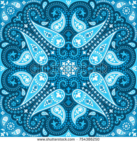 450x470 Collection Of Free Curving Clipart Bandana Pattern. Download On