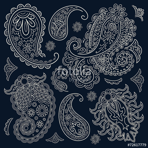 500x500 Paisley Bandana Stock Image And Royalty Free Vector Files On
