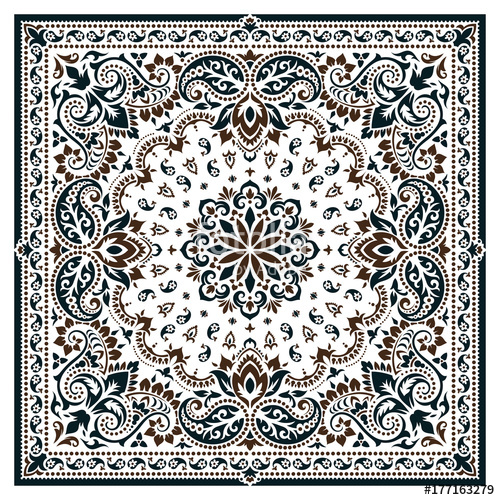 500x500 Paisley Bandana Print Stock Image And Royalty Free Vector Files