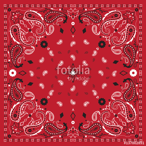 500x500 Red Bandana Print Stock Image And Royalty Free Vector Files On