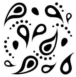 259x262 Paisley Pattern Bandana Vector