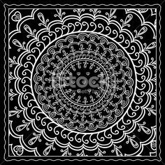 236x236 A Classic And Ornate Bandana Ornamented Background. Bandanas