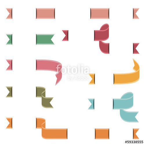 500x500 Conjunto De Banderines En Colores Vintage Stock Image And Royalty