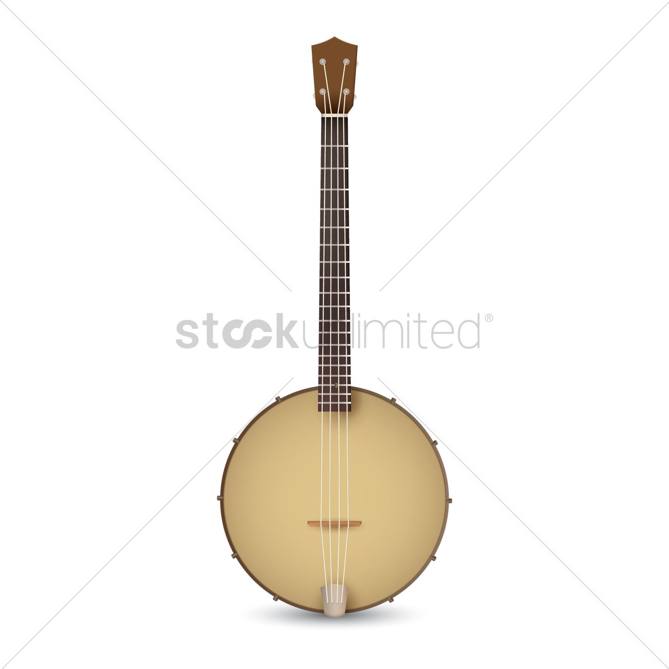 1300x1300 Banjo Vector Image
