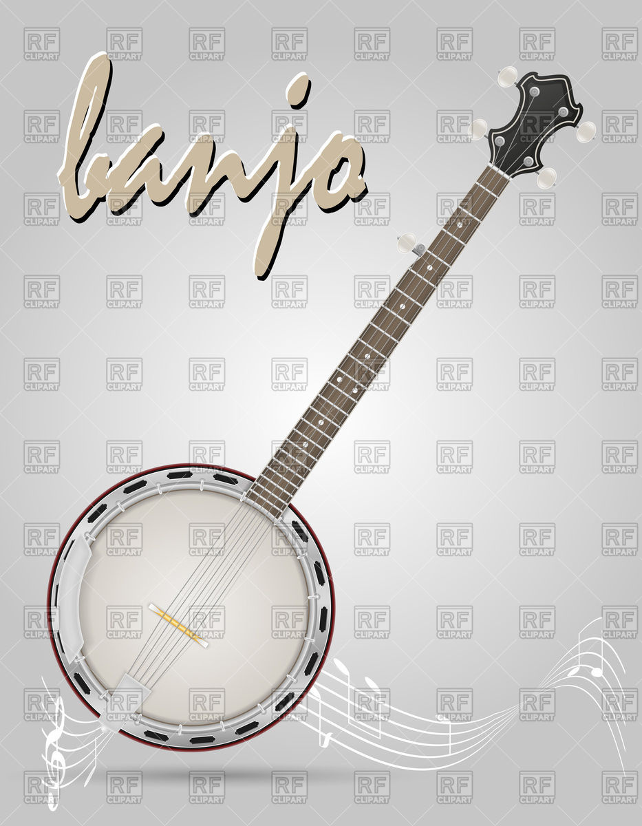 933x1200 Cartoon Banjo Musical Instruments Vector Image Vector Artwork Of