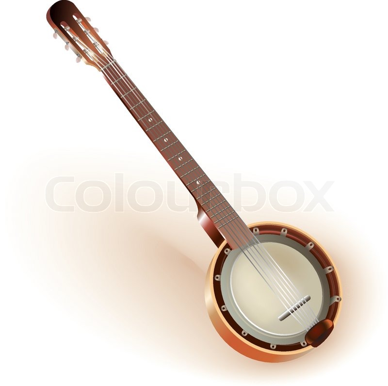 800x796 Traditional Six String Mexican Banjo Stock Vector Colourbox