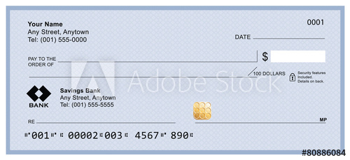 500x229 Blank Bank Check