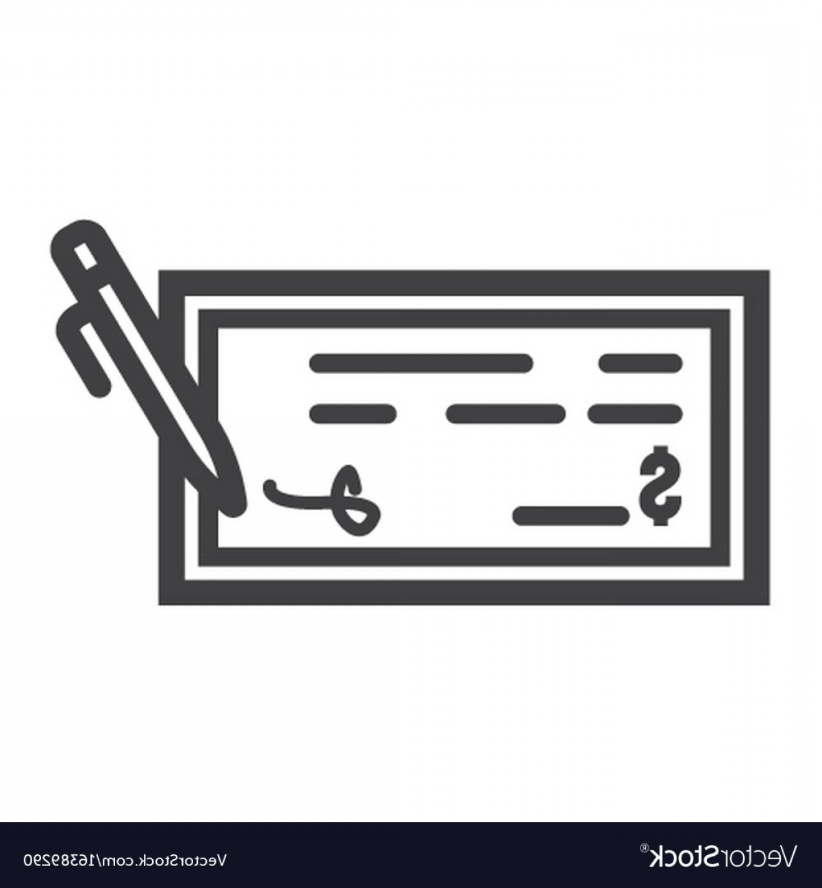 1200x1296 Bank Check Line Icon Business And Finance Pen Vector Geekchicpro
