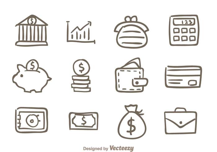 700x490 Hand Drawn Bank Icons