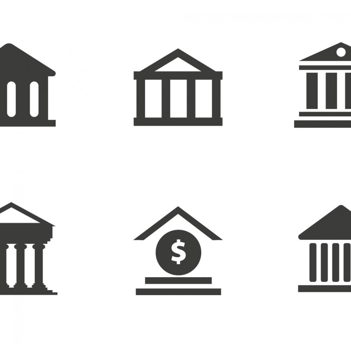 Bank Icon Vector at GetDrawings | Free download