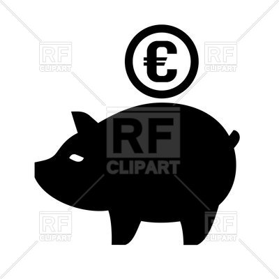 400x400 Piggy Bank Icon Vector Image Vector Artwork Of Business, Finance