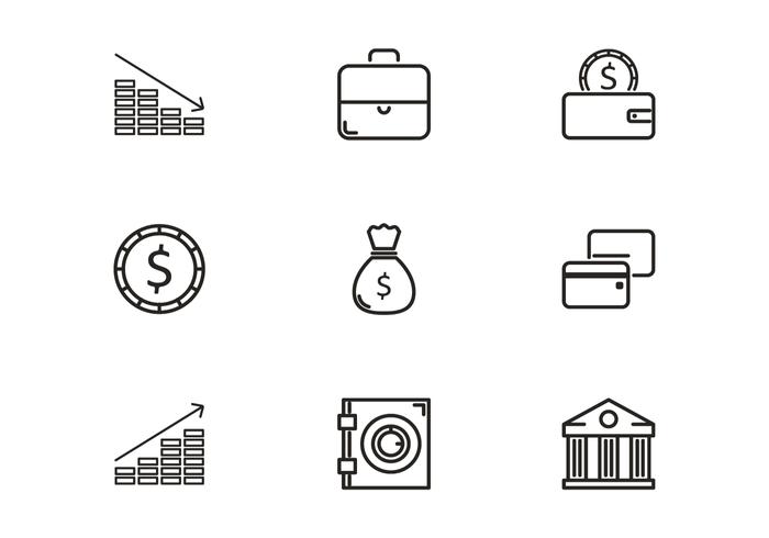 700x490 Bank Icon Vectors