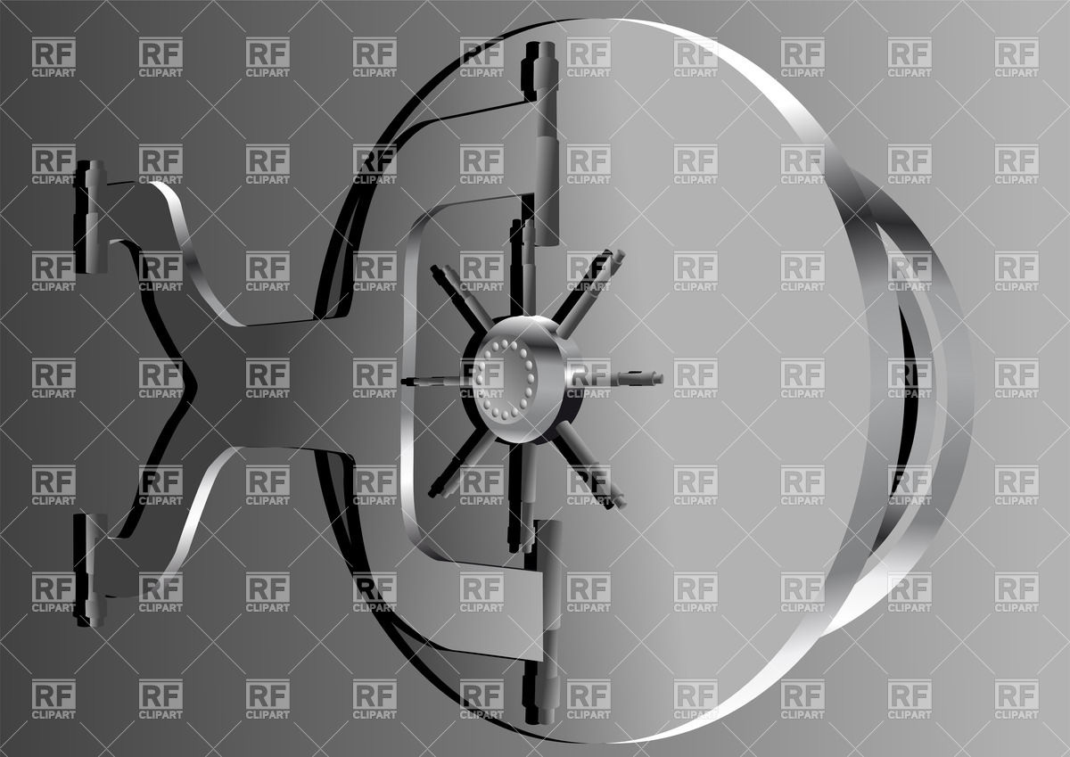 1200x849 Bank Vault Door Vector Image Vector Artwork Of Objects Arkela