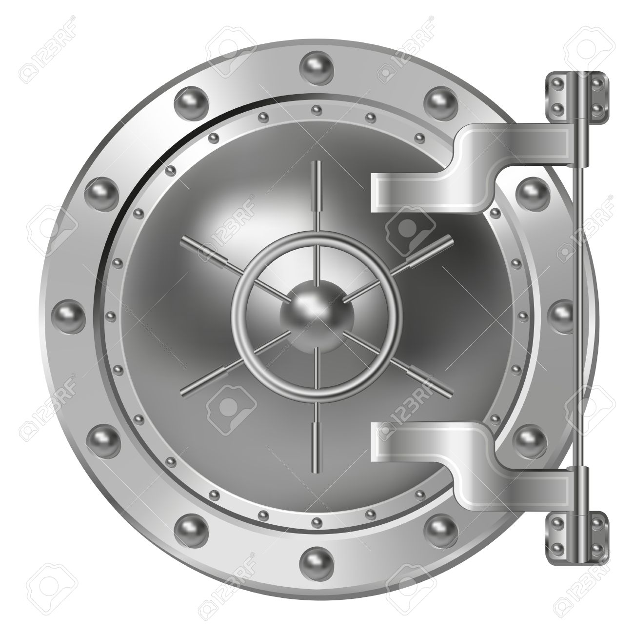 1300x1300 Bank Vault Door Clipart Download