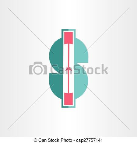 450x470 Dollar Rising Banking Icon Design.