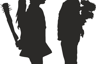 390x260 Vector. Girl And Boy. Banksy By Alex Kropotkin