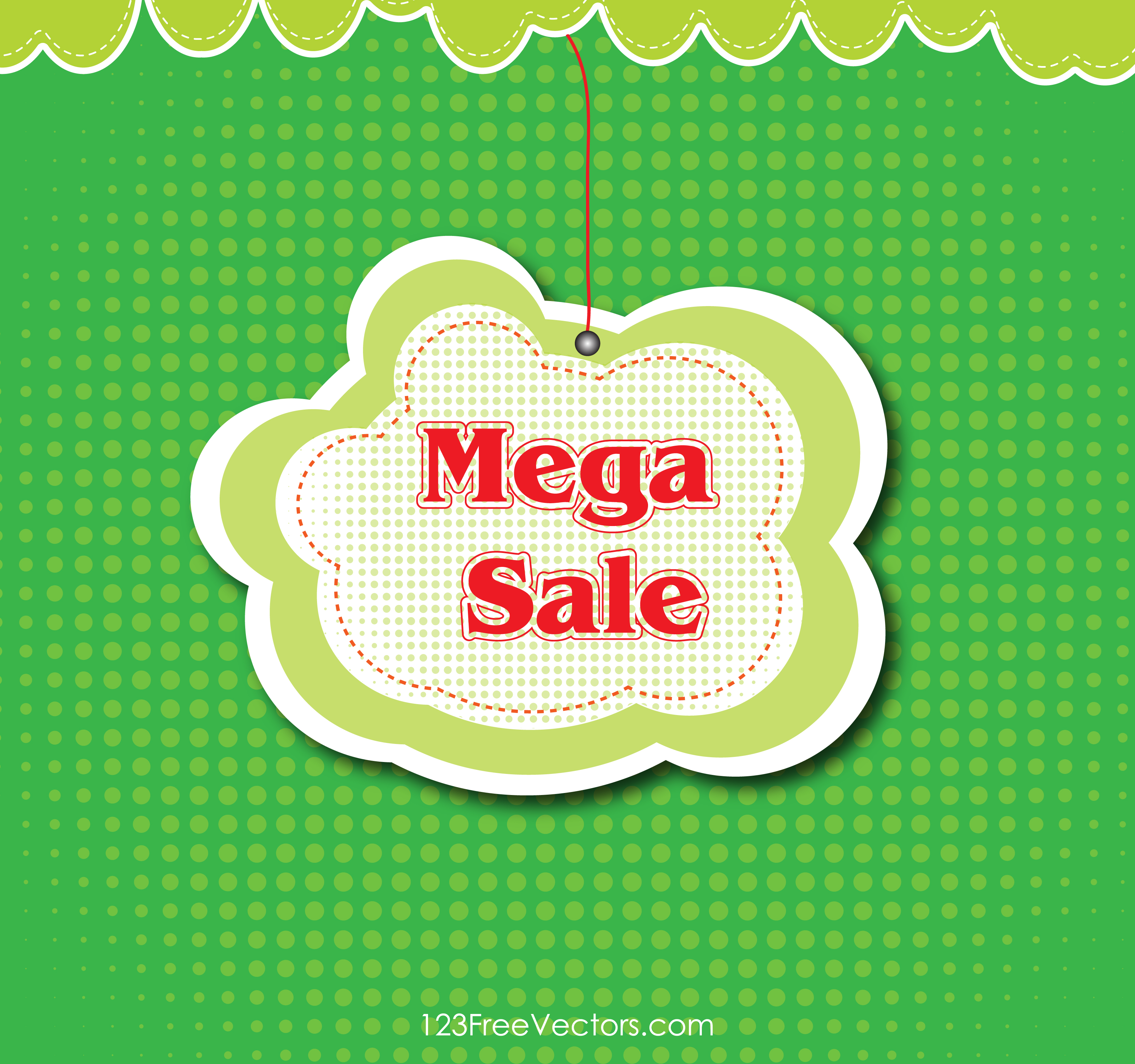 3333x3125 Free Mega Sale Banner Background Vector 123freevectors