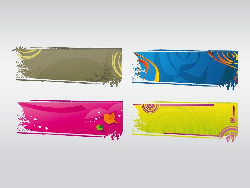 1024x769 Vector Banner Set Vector Art Amp Graphics