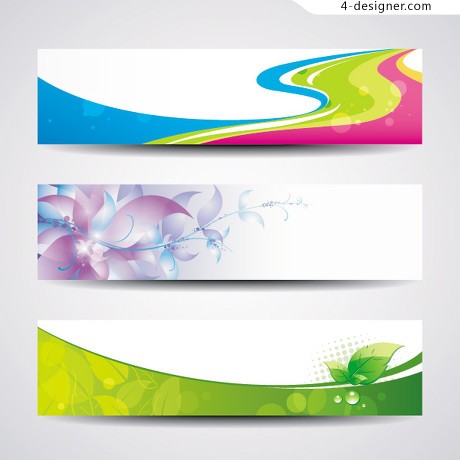 460x460 4 Designer Creative Banner Template Design Vector Material