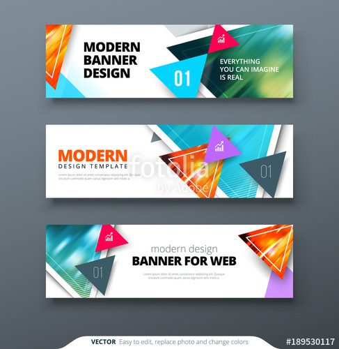 487x500 Banner Design Vector Abstract Geometric Design Banner Web Template