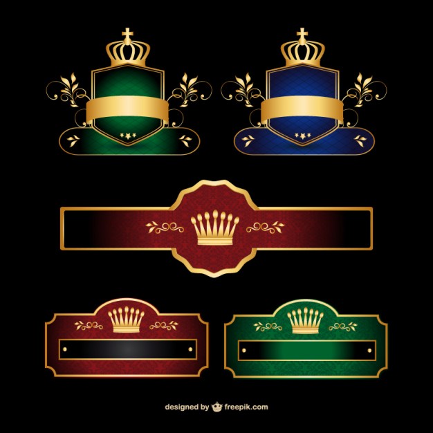 626x626 Stylish Banner Set Logo Vector Free Download