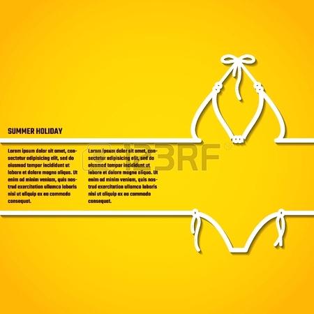 450x450 Vector Illustration Of Outline Summer Holiday Concept For Design