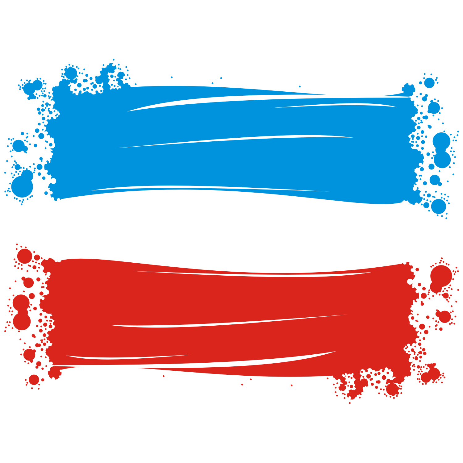 1500x1500 Vector For Free Use Two Color Banners, Banner Designs Clip Art