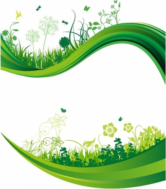 323x368 Vector Green Banner Free Vector Download (15,499 Free Vector) For