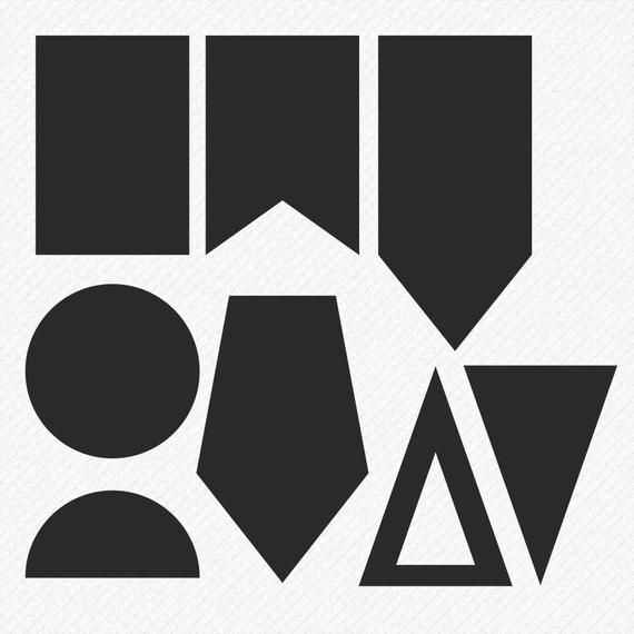 570x570 Flags Svg Banners Svg Basic Shapes Svg Banners Silhouette Etsy