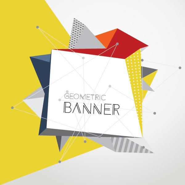 600x600 Geometric Banner Vector Graphic Vector Free Vector Download In