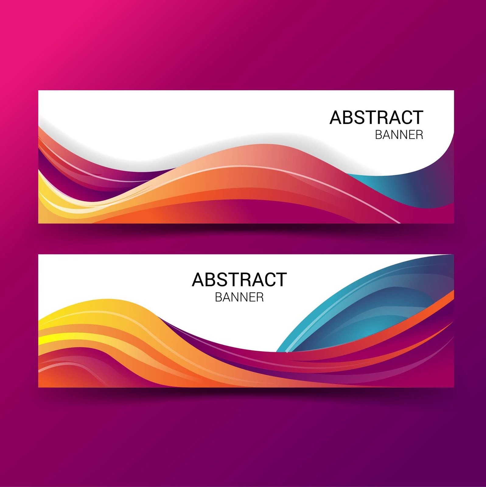 1597x1600 How Make Banner Vector Abstract With Adobe Illustrator
