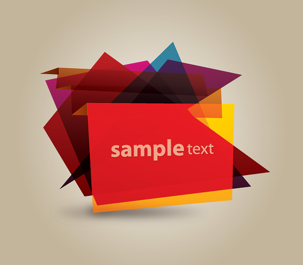 600x525 Abstract Banner Vector Graphic