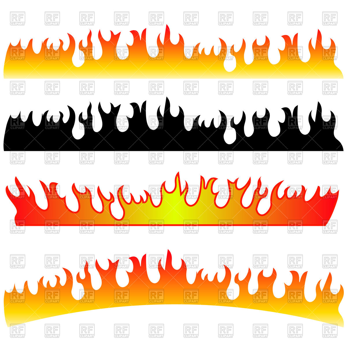 1200x1200 Fire Banners Vector Image Vector Artwork Of Objects Valeo5