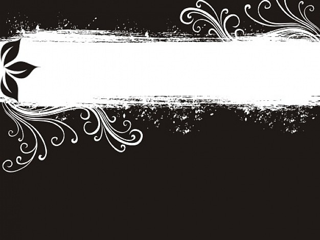 626x469 Black And White Banner Vector Free Download
