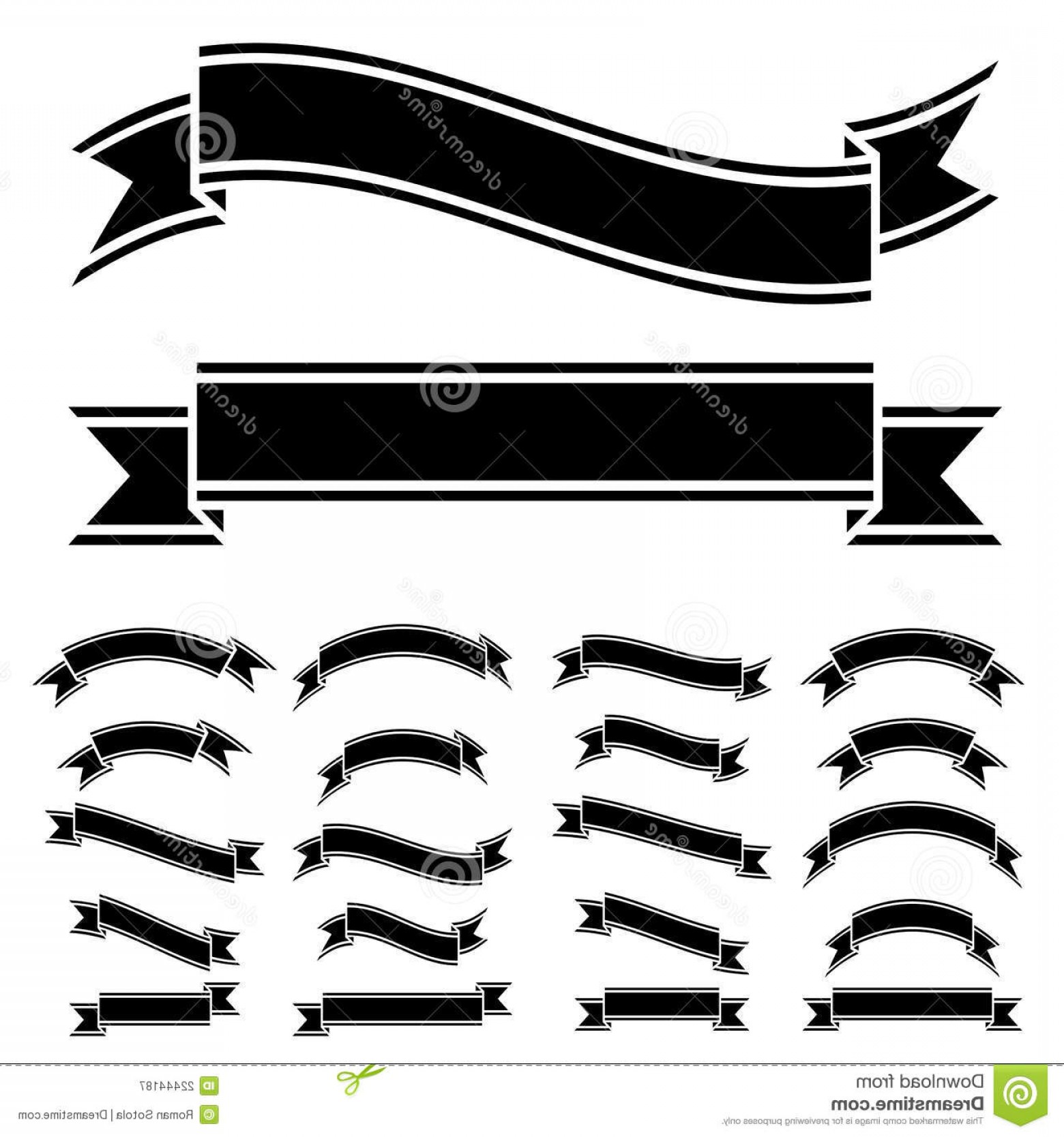 1560x1668 Black And White Ribbon Banner Vector Sohadacouri