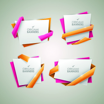 340x340 Origami Banner Free Vector Download (10,324 Free Vector) For