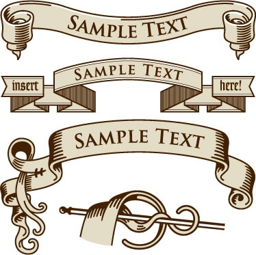 374x373 European Nostalgia And Banner Paper Pattern Vector Free Vector