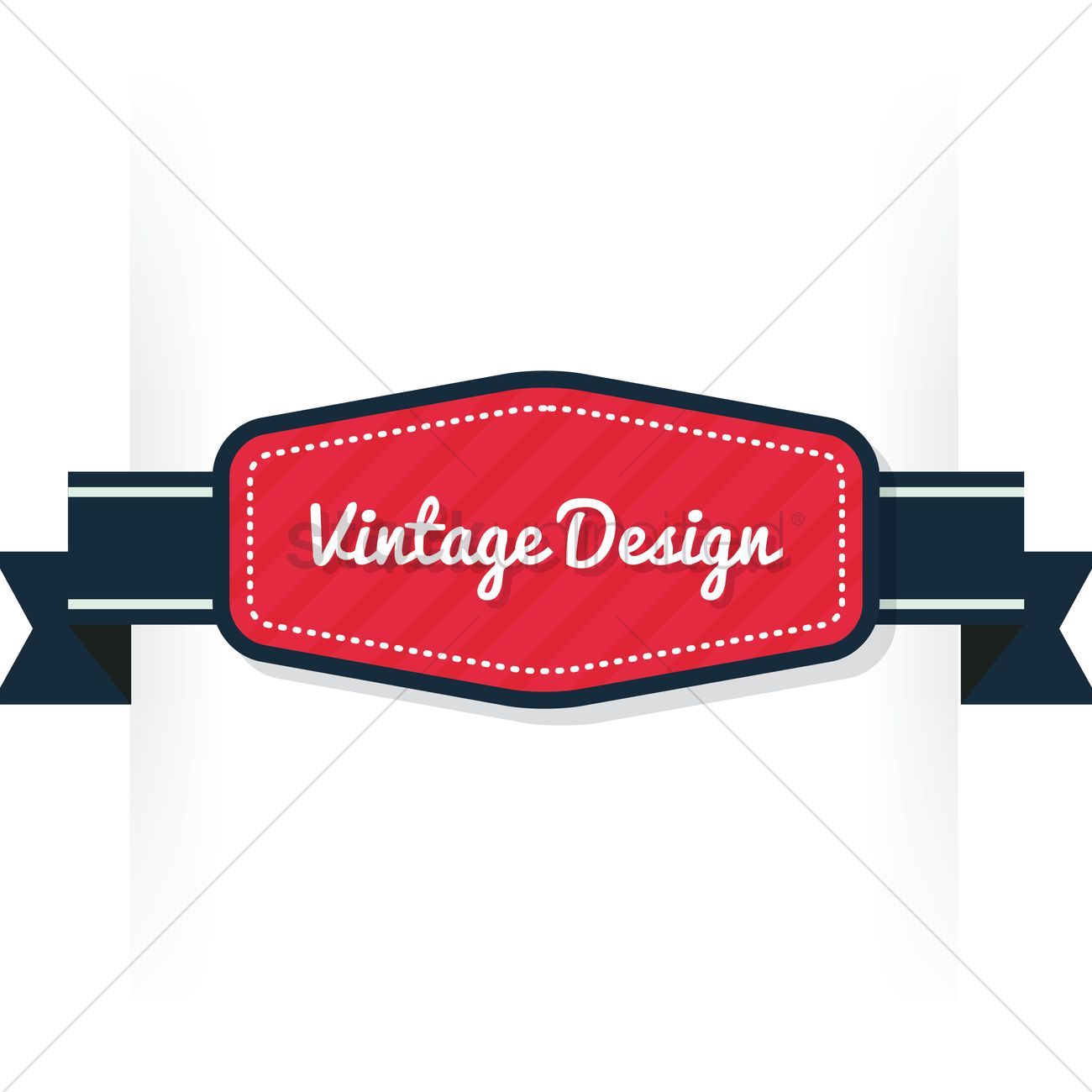 1300x1300 Vintage Banner Vector Image