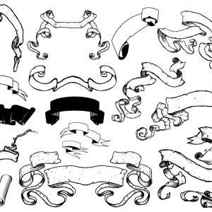 300x300 Vintage Tattoo Style Heart With Banner Vector Clipart Orangiausa