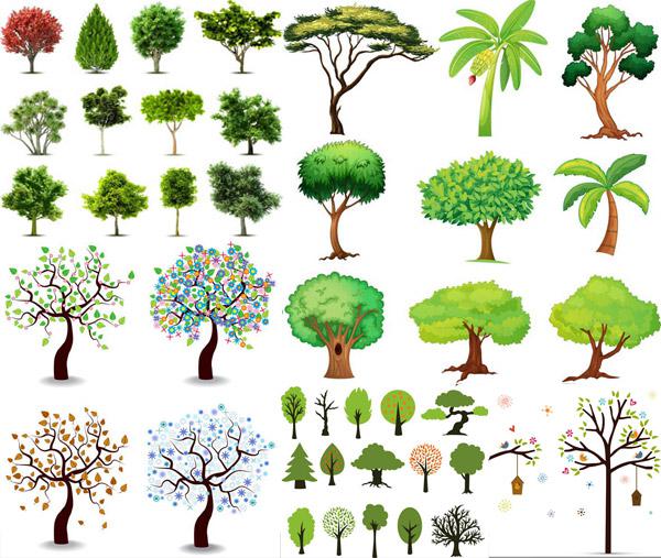 600x507 Freehand Tree Vector [Eps]