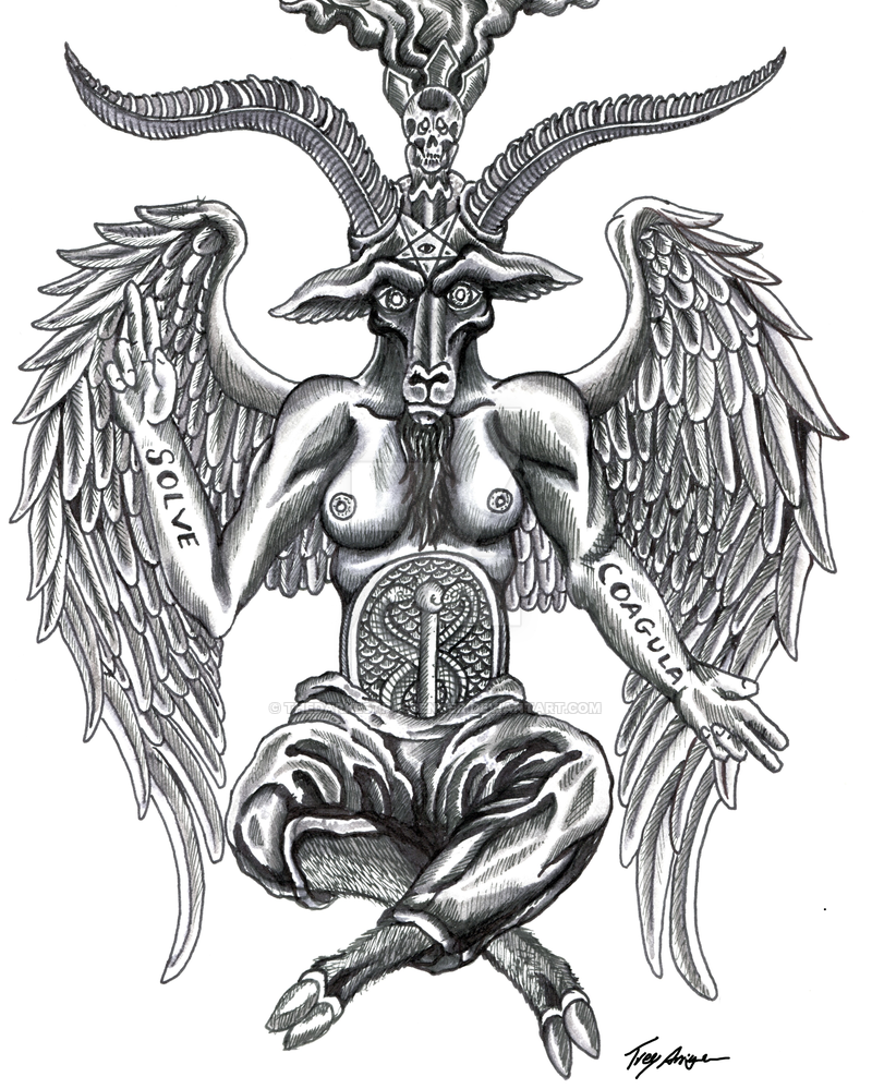 800x999 Drawn Goat Baphomet