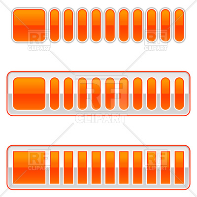 400x400 Blank Orange Loading Bar Vector Image Vector Artwork Of Design