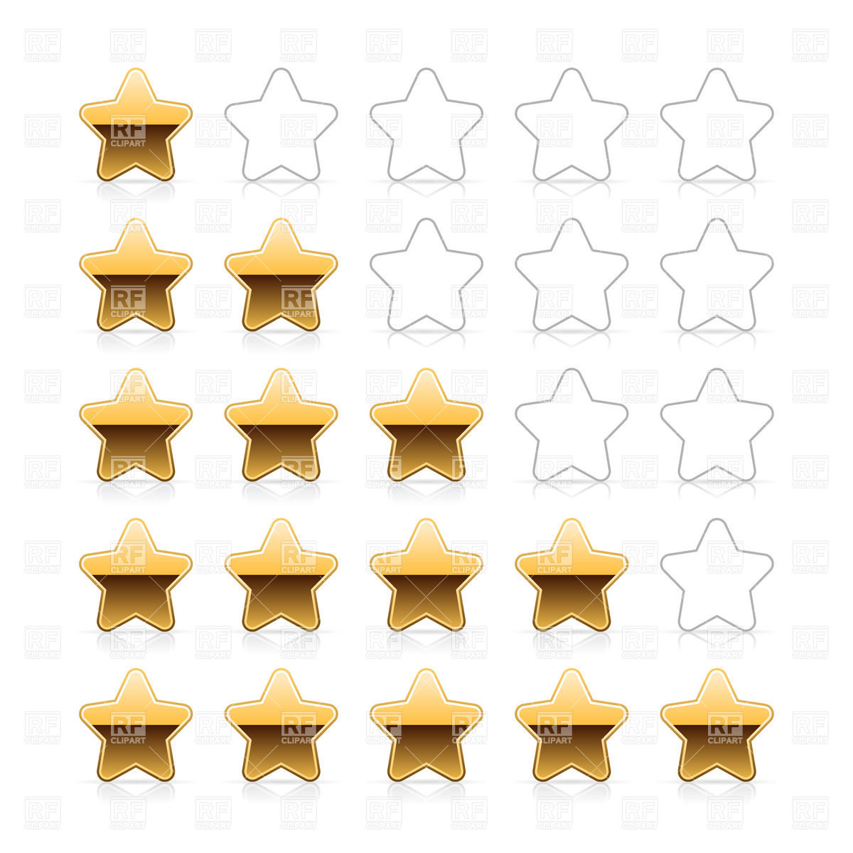 1200x1200 Line Of Golden Stars