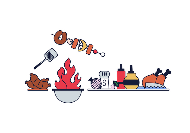 632x443 Free Barbecue Vector Free Vector Download 389339 Cannypic