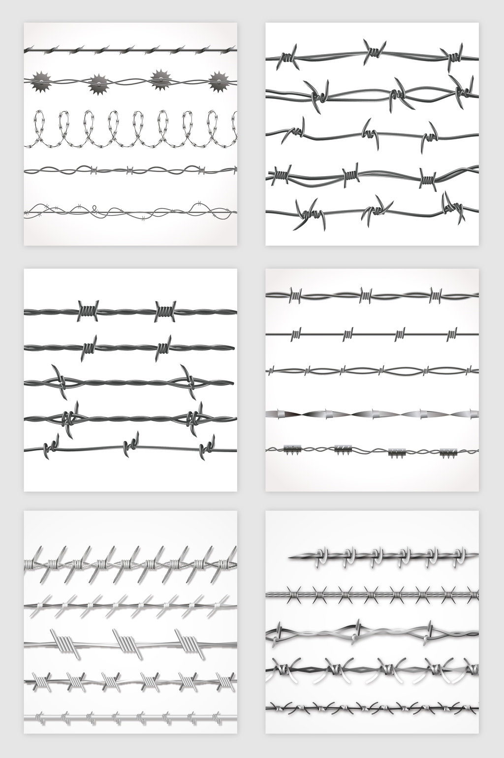 1024x1540 Linear Barbed Wire Fence Vector Material Free Download Pikbest