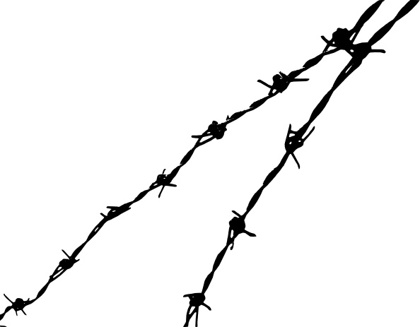 594x463 Barbed Wire Clip Art Free Vector In Open Office Drawing Svg ( .svg